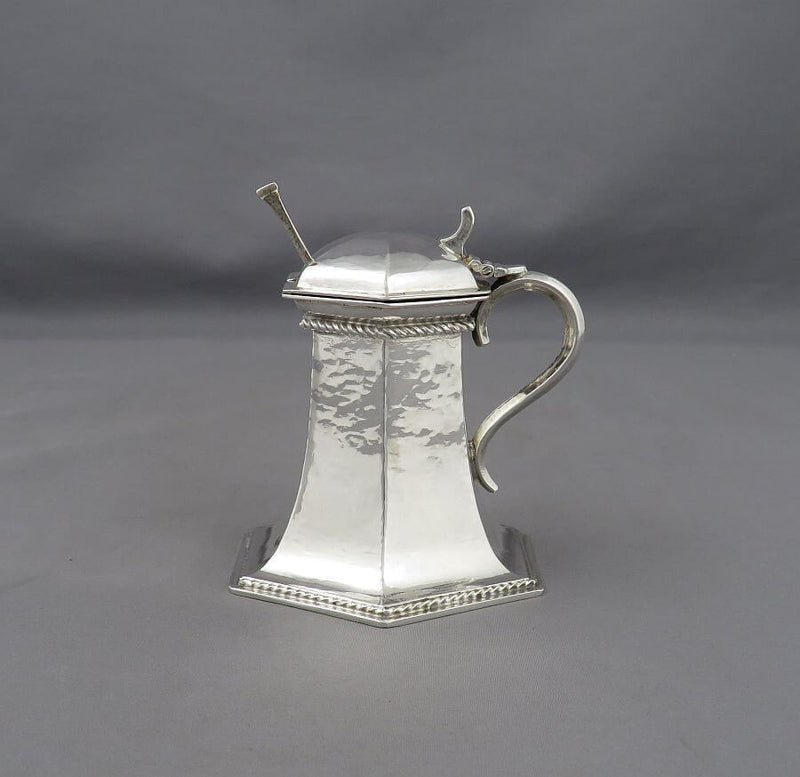 Omar Ramsden Silver Mustard Pot - JH Tee Antiques