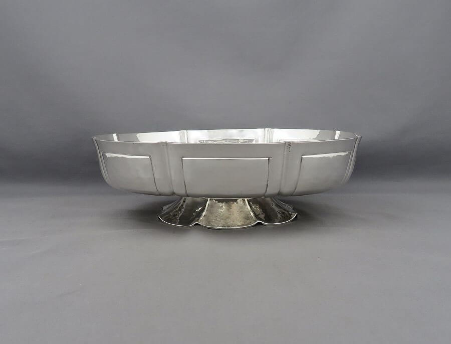 Pair of George V Silver Footed Bowls - JH Tee Antiques