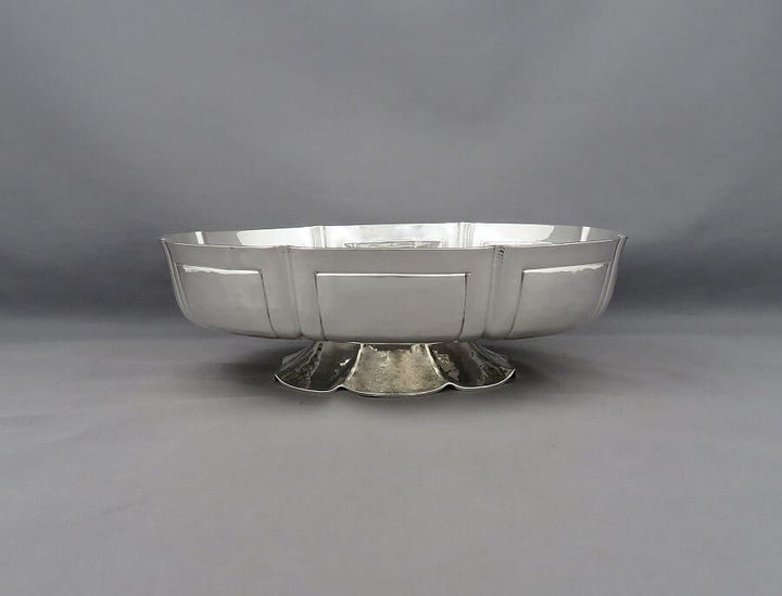 Pair of George V Silver Footed Bowls - JH Tee Antiques