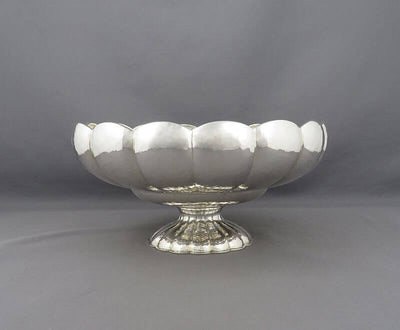 Pair of Austrian Silver Pedestal Bowls - JH Tee Antiques