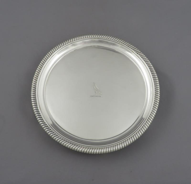 George III Sterling Silver Salvers - JH Tee Antiques