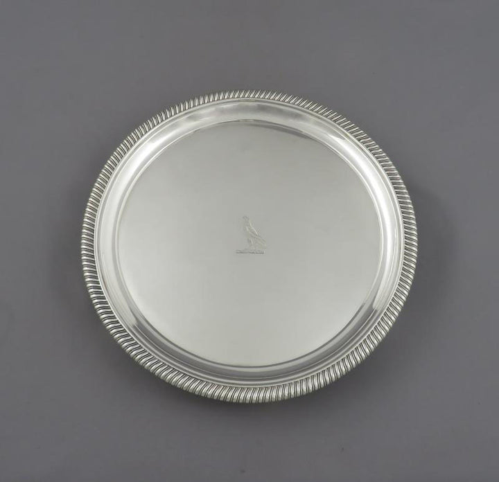 George III Sterling Silver Salvers - JH Tee Antiques