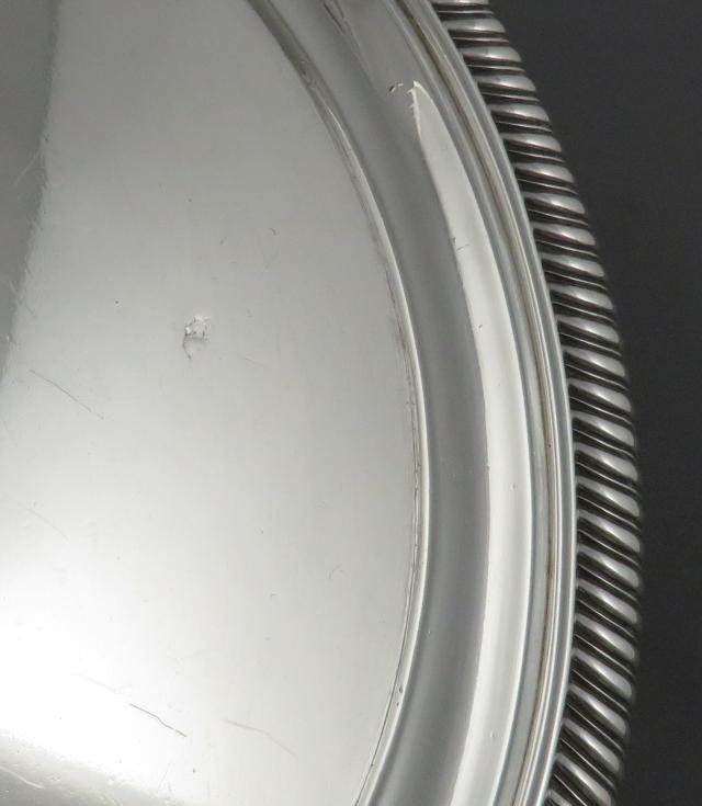 George III Sterling Silver Salvers - JH Tee Antiques
