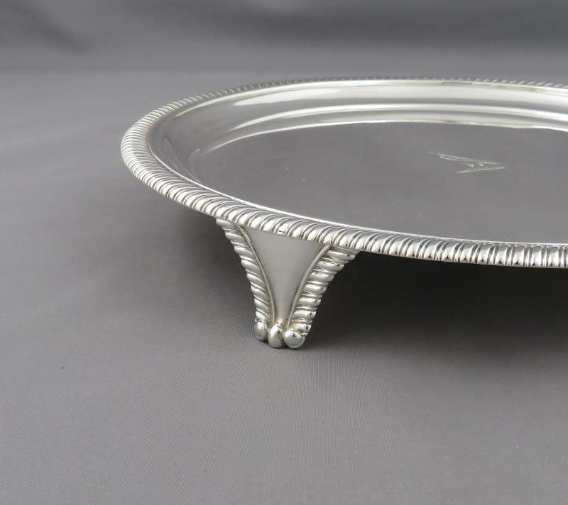 George III Sterling Silver Salvers - JH Tee Antiques