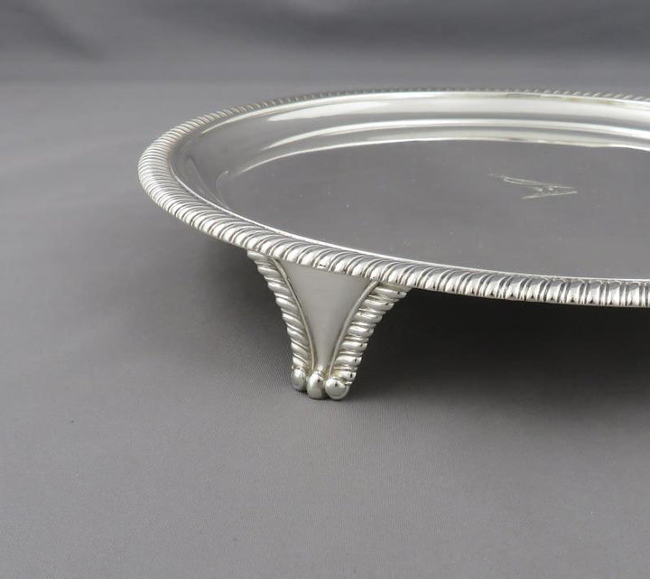George III Sterling Silver Salvers - JH Tee Antiques