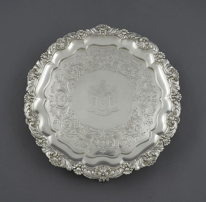 Paul Storr Sterling Silver Salver - JH Tee Antiques