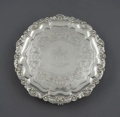 Paul Storr Sterling Silver Salver - JH Tee Antiques