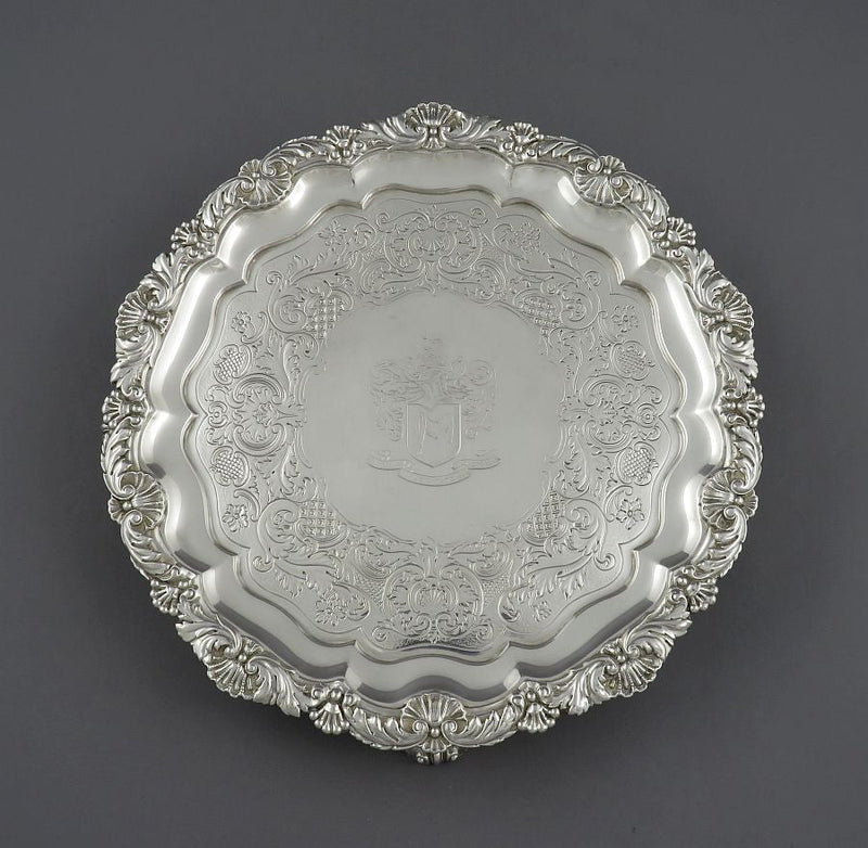 Paul Storr Sterling Silver Salver - JH Tee Antiques