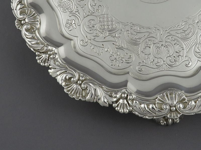 Paul Storr Sterling Silver Salver - JH Tee Antiques