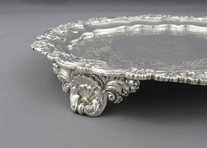 Paul Storr Sterling Silver Salver - JH Tee Antiques