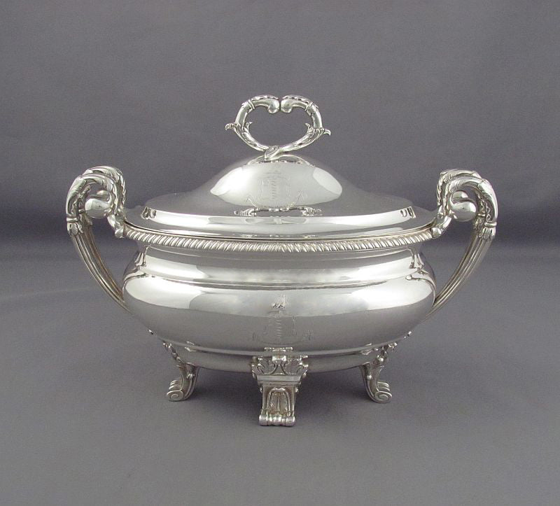 Paul Storr Silver Sauce Tureens - JH Tee Antiques