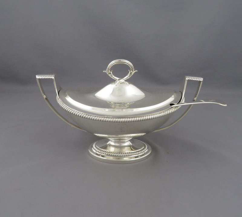 Set of Six Paul Storr Silver Sauce Tureens - JH Tee Antiques