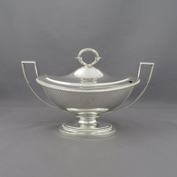 Set of Six Paul Storr Silver Sauce Tureens - JH Tee Antiques