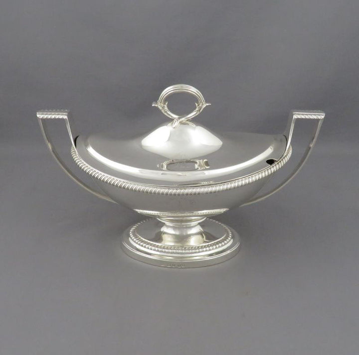 Set of Six Paul Storr Silver Sauce Tureens - JH Tee Antiques