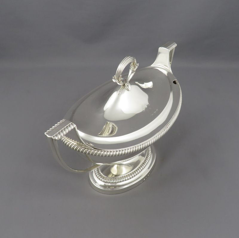 Set of Six Paul Storr Silver Sauce Tureens - JH Tee Antiques