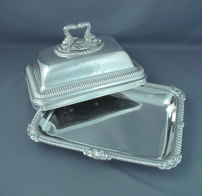 Philip Rundell Sterling Silver Entree Dishes - JH Tee Antiques