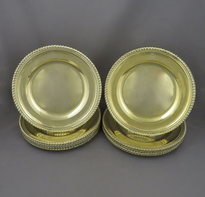 Philip Rundell Silver Gilt Dinner Plates - JH Tee Antiques