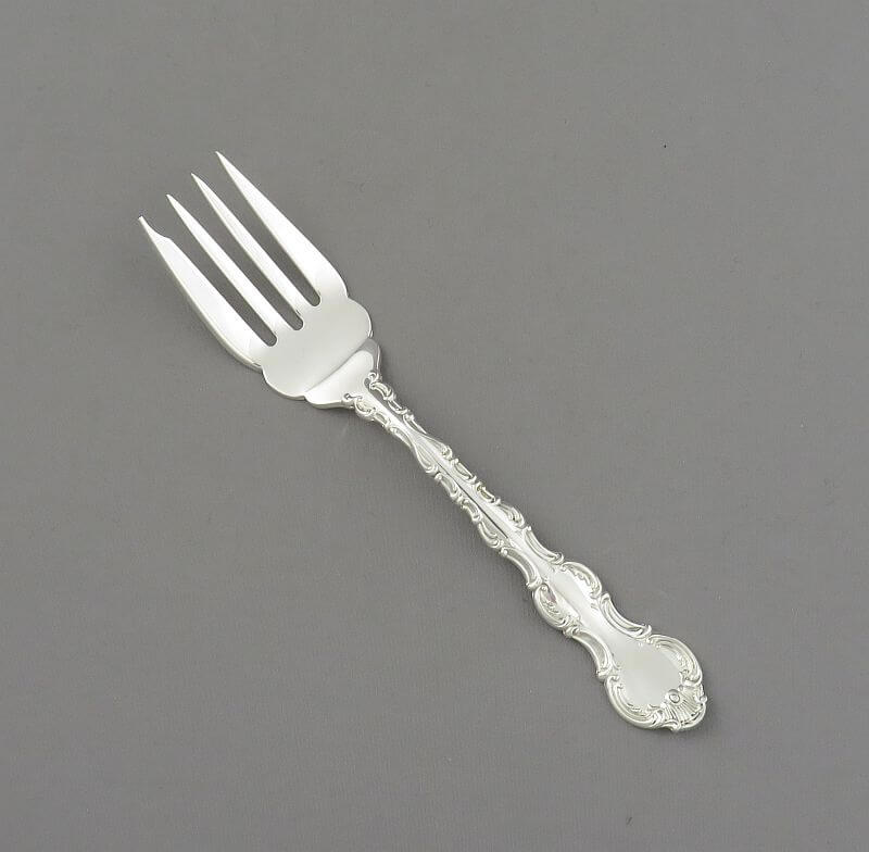 Birks Pompadour Sterling Salad Fork - JH Tee Antiques