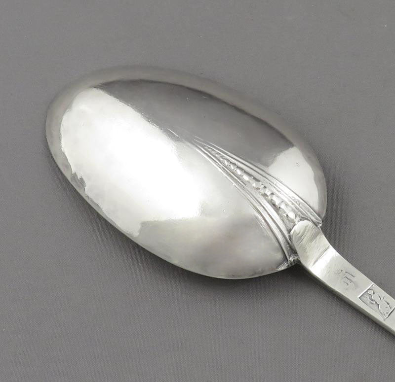 Queene Anne Exeter Silver Trefid Spoon - JH Tee Antiques