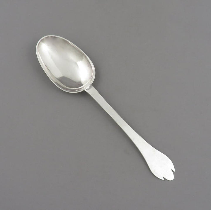 Queene Anne Exeter Silver Trefid Spoon - JH Tee Antiques