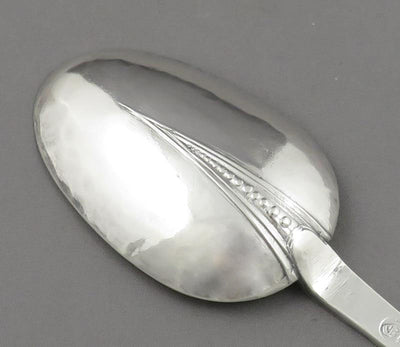 Queene Anne Exeter Silver Trefid Spoon - JH Tee Antiques