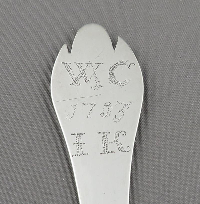Queene Anne Exeter Silver Trefid Spoon - JH Tee Antiques