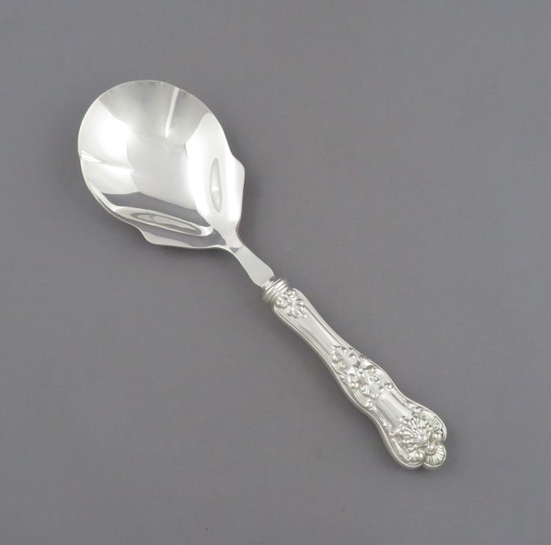 Birks Queens Pattern Silver Berry Spoon - JH Tee Antiques