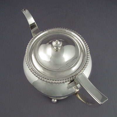 Regency Sterling Silver Coffee Pot - JH Tee Antiques