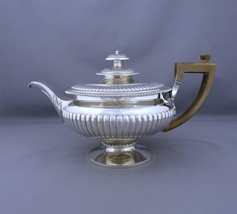 Regency Sterling Silver Tea Set - JH Tee Antiques