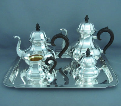 Robbe and Berking Sterling Silver Tea Set - JH Tee Antiques