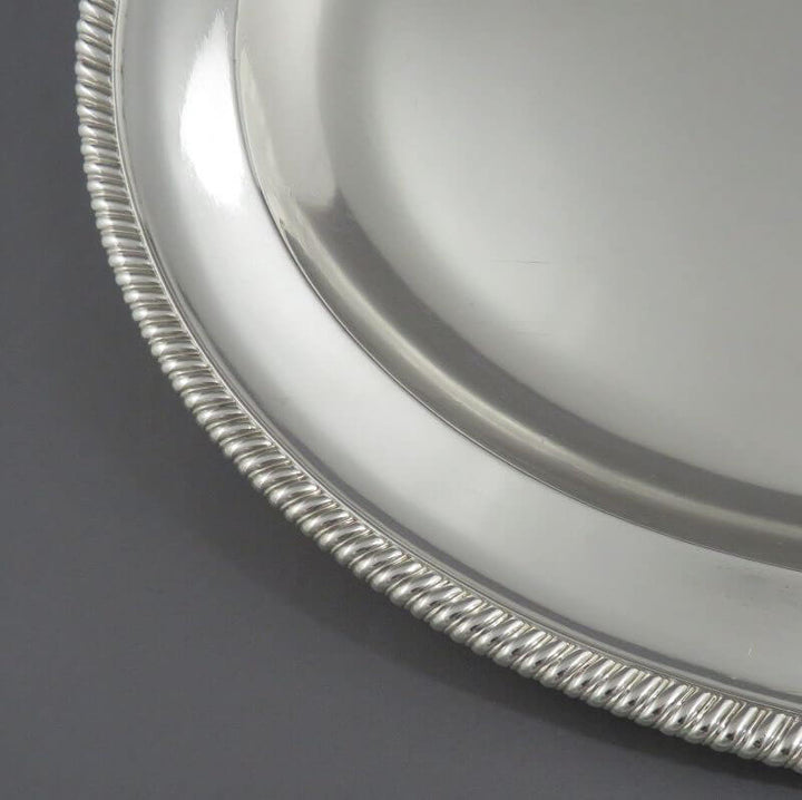 Robert Garrard Sterling Silver Meat Platters - JH Tee Antiques