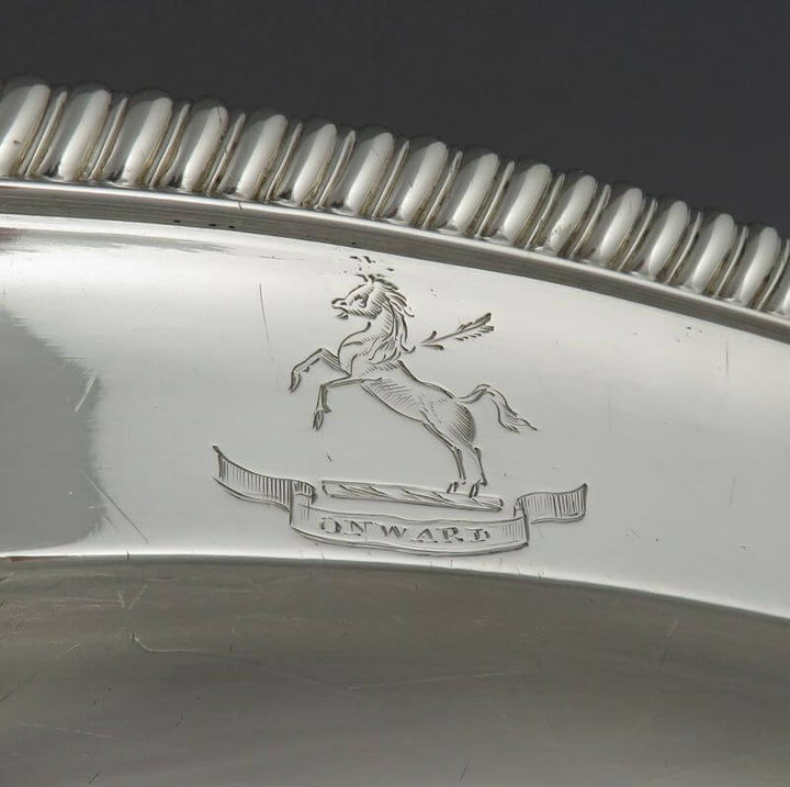 Robert Garrard Sterling Silver Meat Platters - JH Tee Antiques