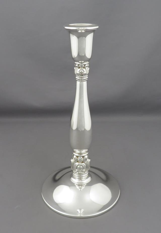 Royal Danish Sterling Silver Candlesticks - JH Tee Antiques