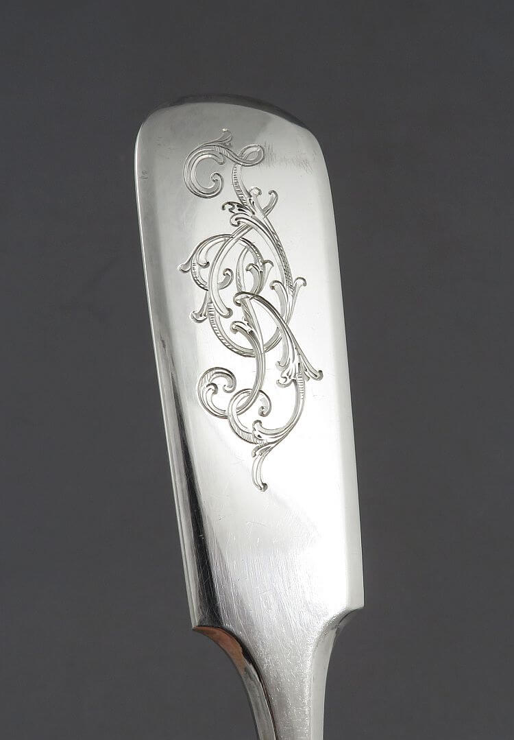 Russian Silver Soup Ladle - JH Tee Antiques