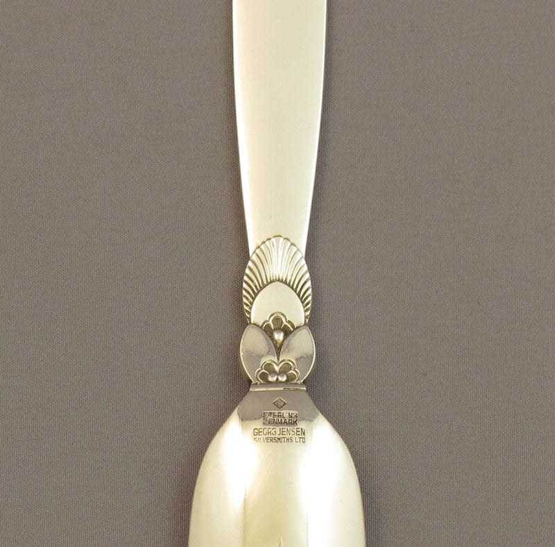 Georg Jensen Cactus Pattern Cheese Scoop - JH Tee Antiques