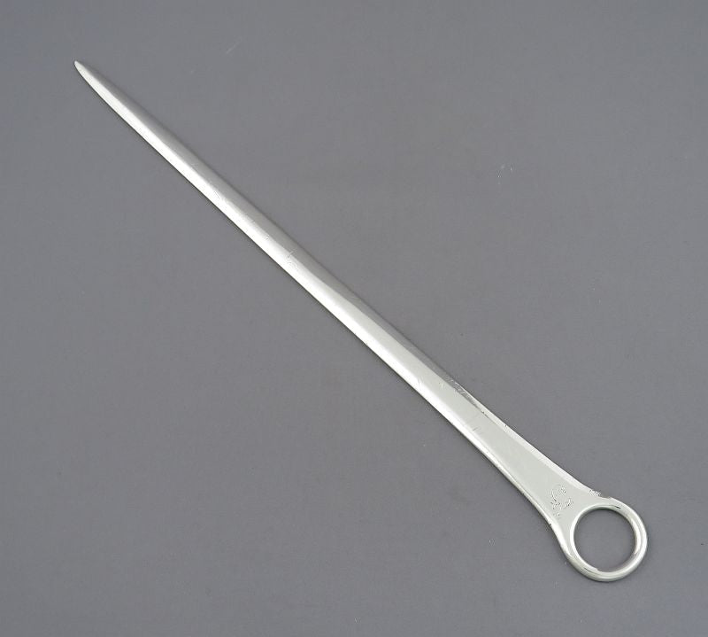 Scottish Silver Meat Skewer - JH Tee Antiques