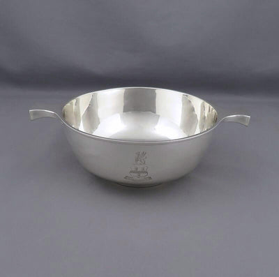 Large Scottish Silver Quaich - JH Tee Antiques