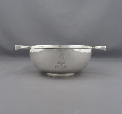 Large Scottish Silver Quaich - JH Tee Antiques