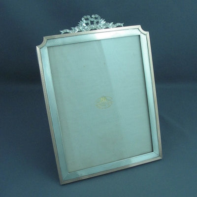 George V Sterling Silver and Gold Photo Frame - JH Tee Antiques