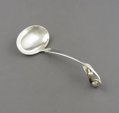 Danish Sterling Silver Gravy Ladle - JH Tee Antiques