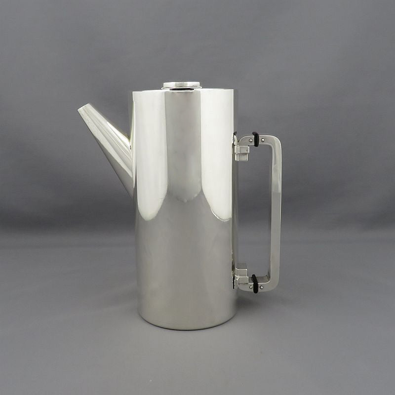 Spanish Art Deco Silver Coffee Pot - JH Tee Antiques