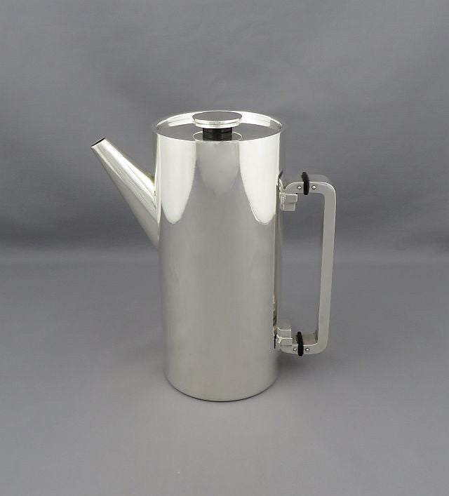 Spanish Art Deco Silver Coffee Pot - JH Tee Antiques
