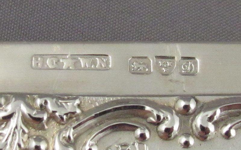 Edwardian Silver Card Case - JH Tee Antiques