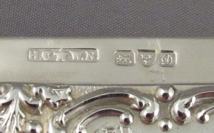 Edwardian Silver Card Case - JH Tee Antiques