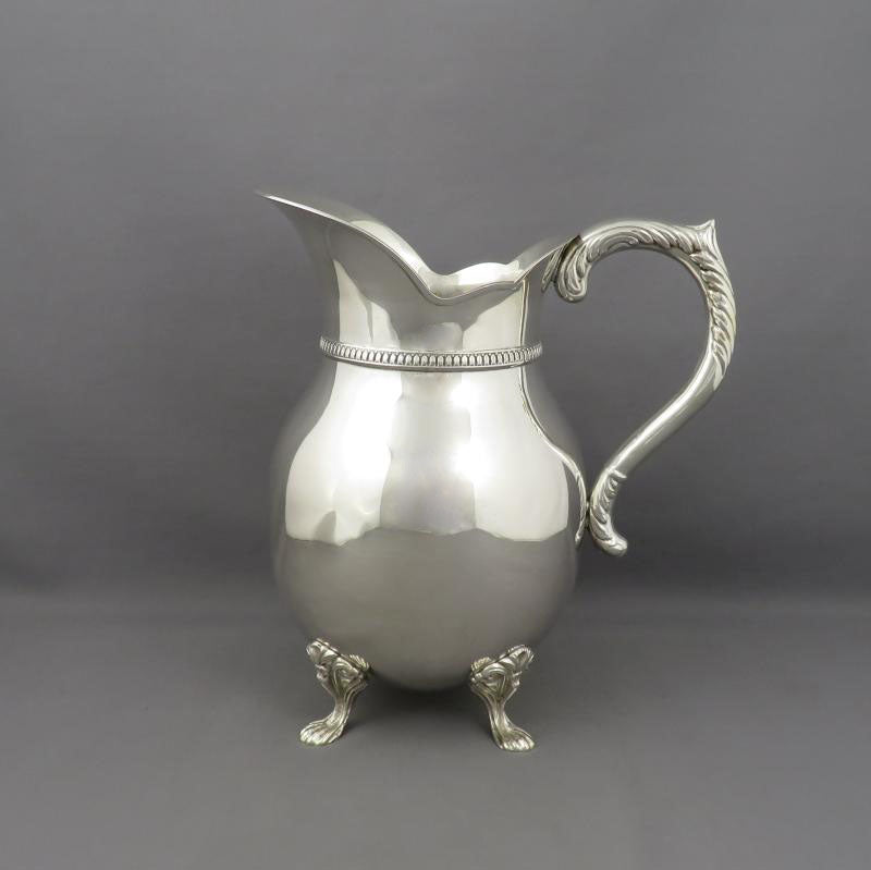 Continental Silver Water Jug - JH Tee Antiques