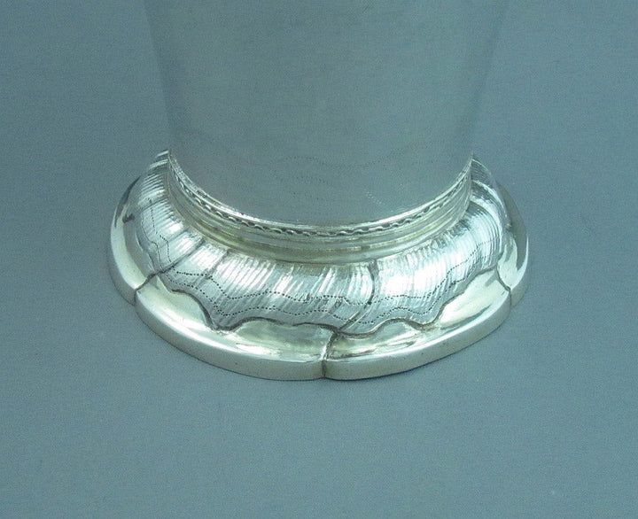 Large Swedish Silver Beaker - JH Tee Antiques