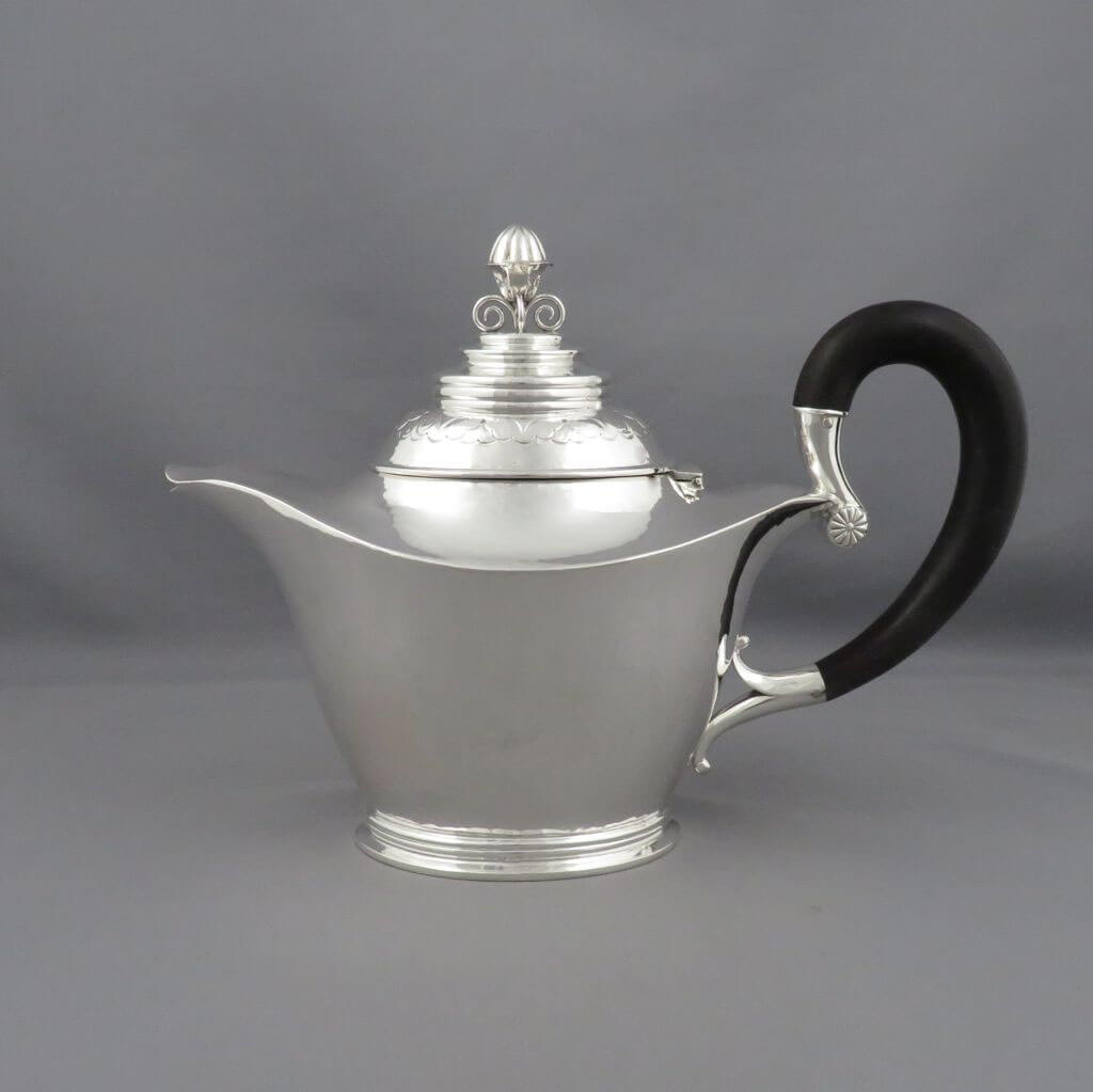 Swedish Silver Teapot - JH Tee Antiques
