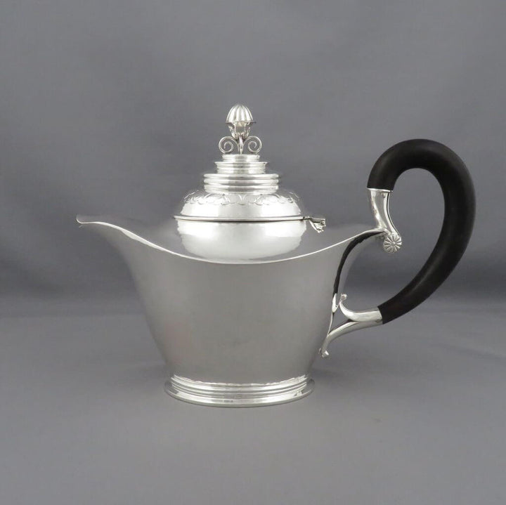 Swedish Silver Teapot - JH Tee Antiques