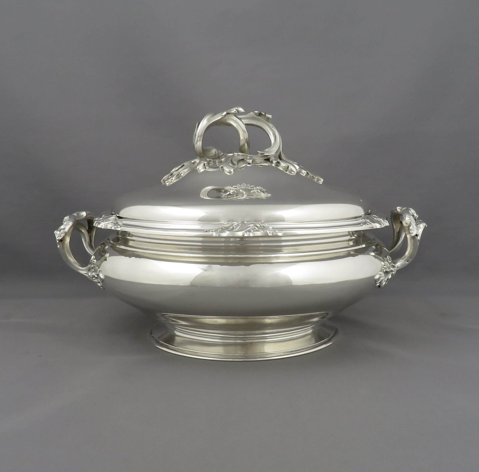 Tetard 950 Silver Entree Dish - JH Tee Antiques