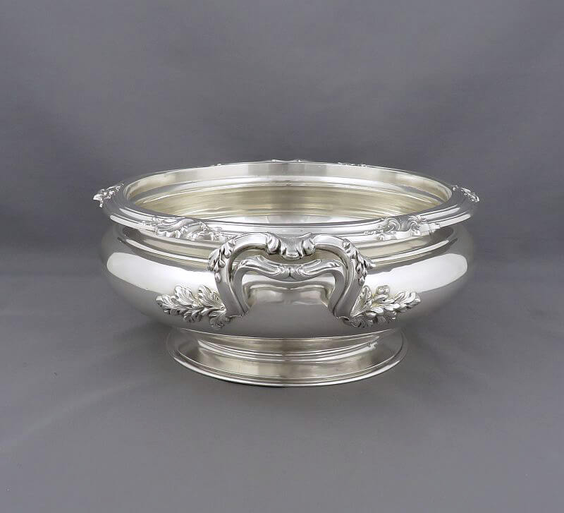 Tetard 950 Silver Entree Dish - JH Tee Antiques